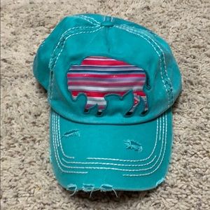 Buffalo Serape Distressed Hat